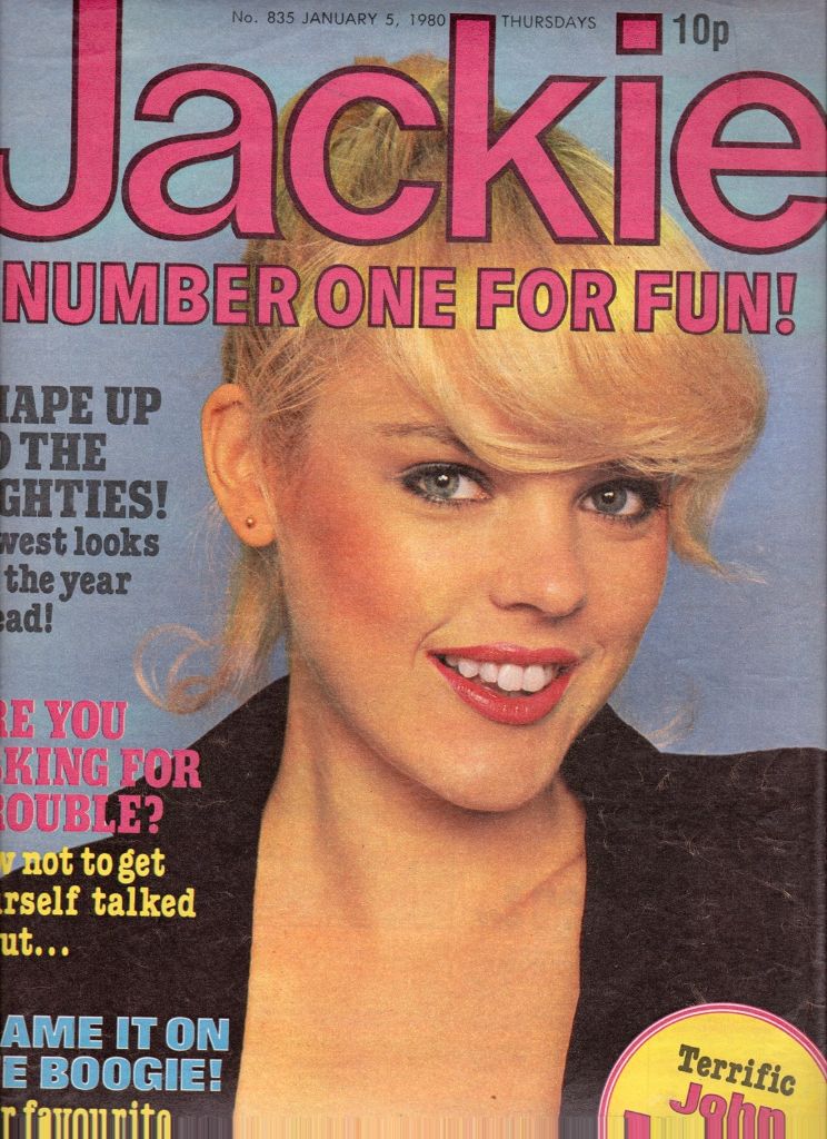 Julie on the cover of Jackie magazine