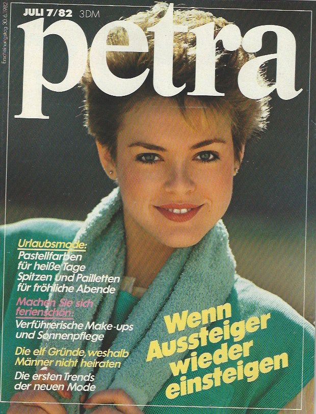 Julie on the cover of Petra magazine